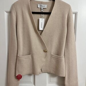 Derek Lam Beige Cardigan Sweater